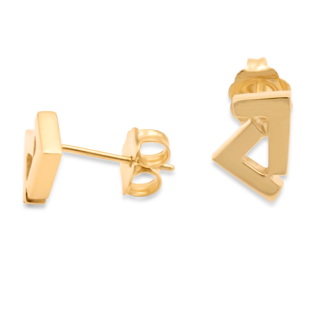 14k Gold Seven stud earrings