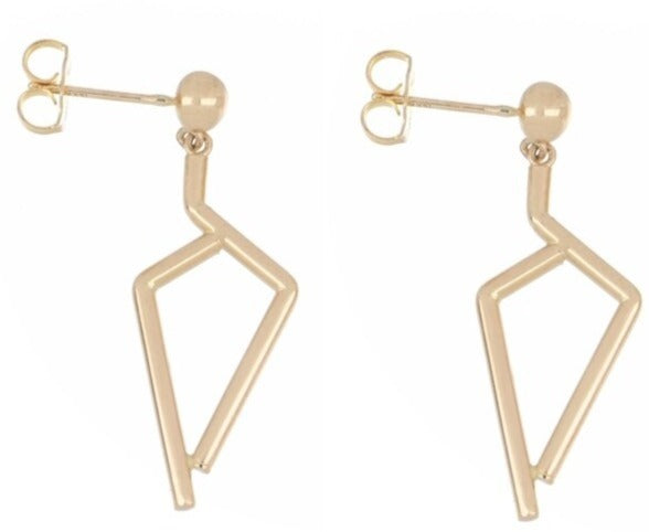 14kyg Seven Tube hanging Earrings