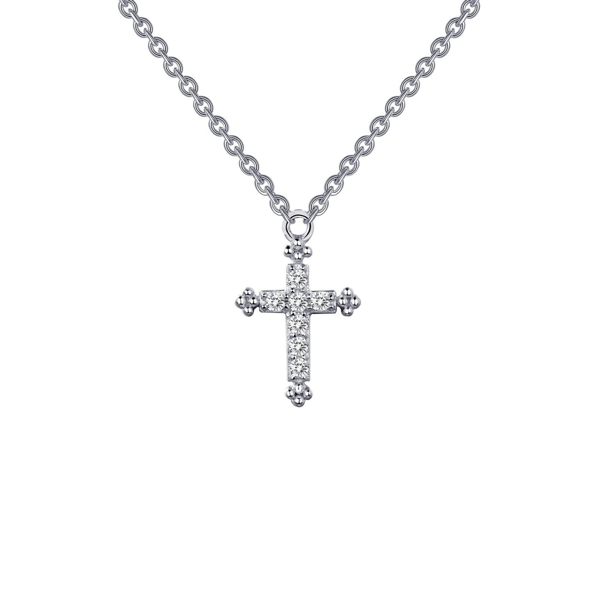 0.07 CTW Cross Necklace