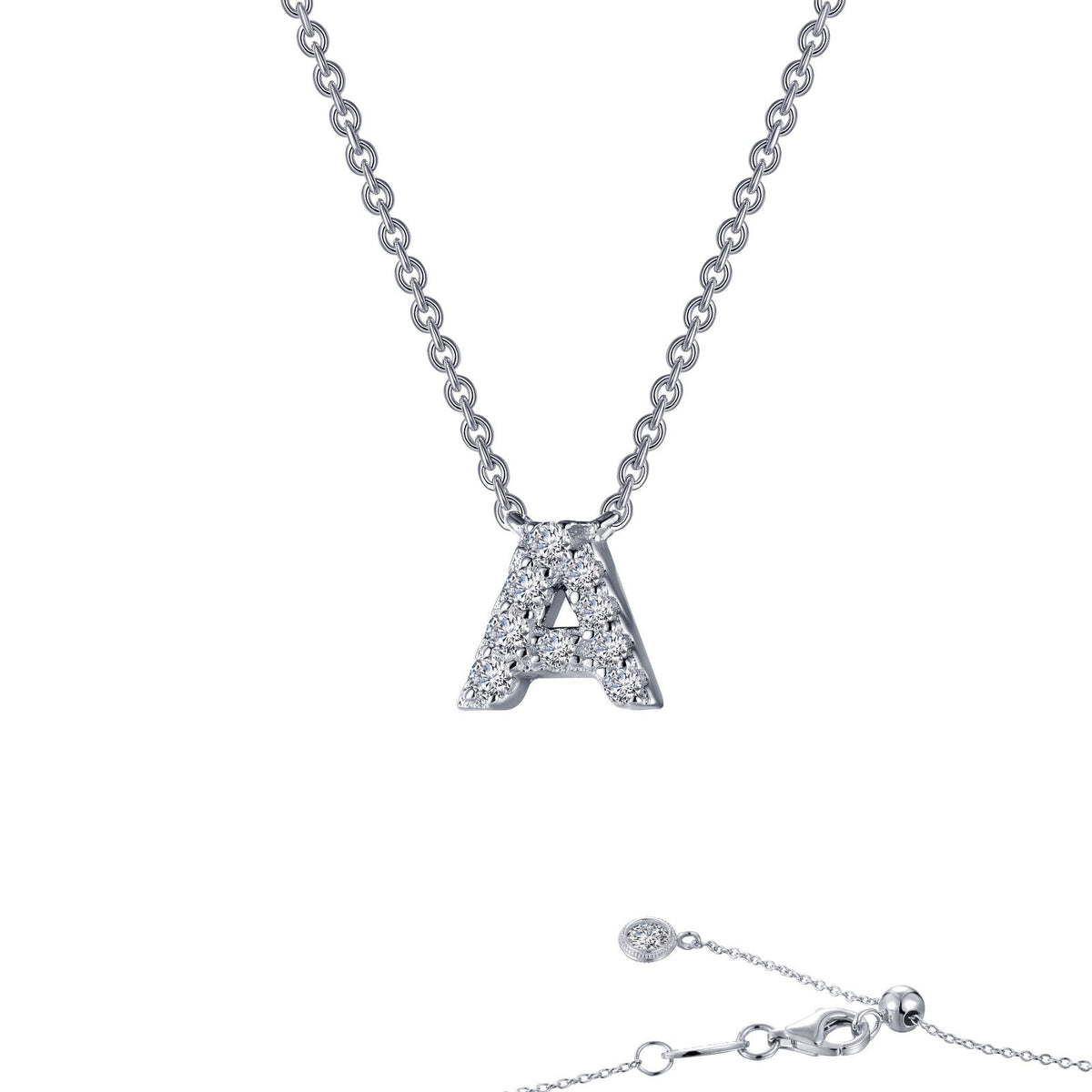 20in Letter A Pendant Necklace