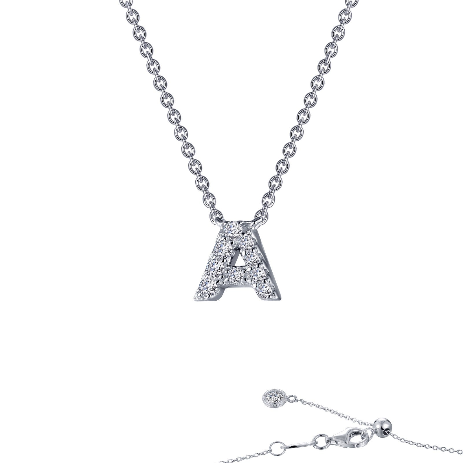 20in Letter A Pendant Necklace