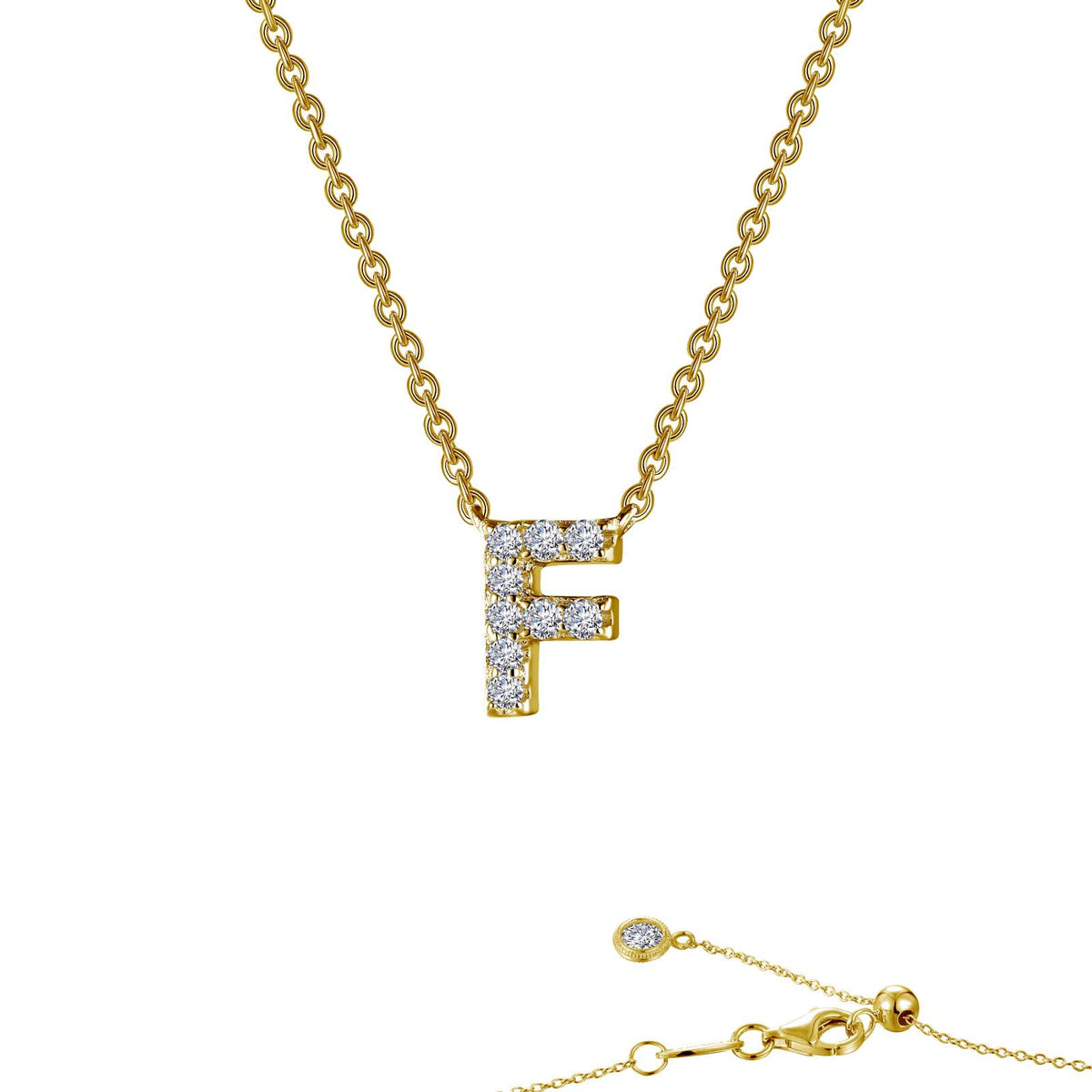 Letter E Pendant Necklace