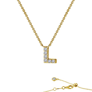 Letter L Pendant Necklace