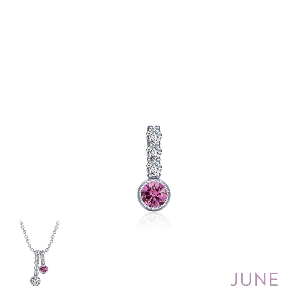 January Birthstone Love Pendant