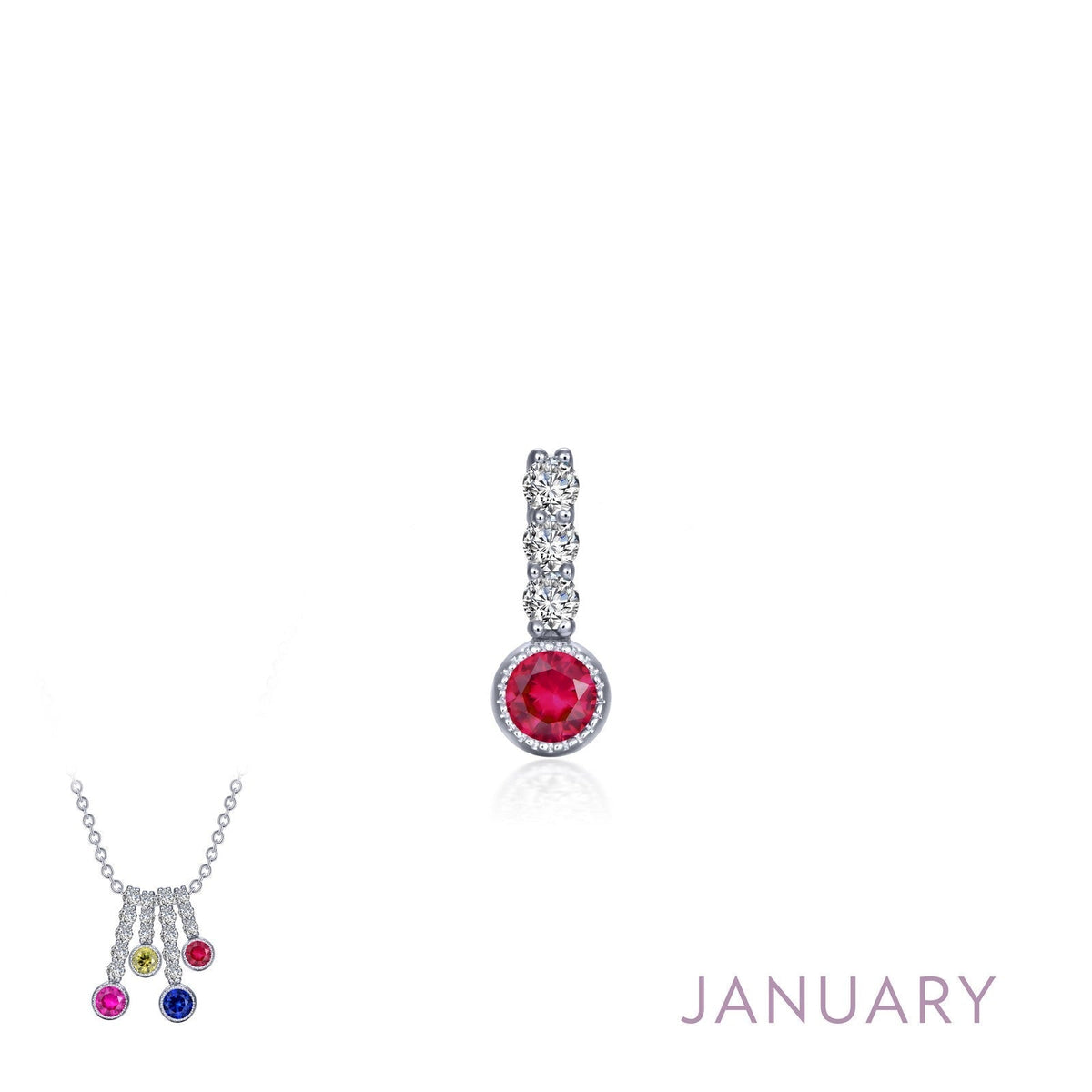 December Birthstone Love Pendant