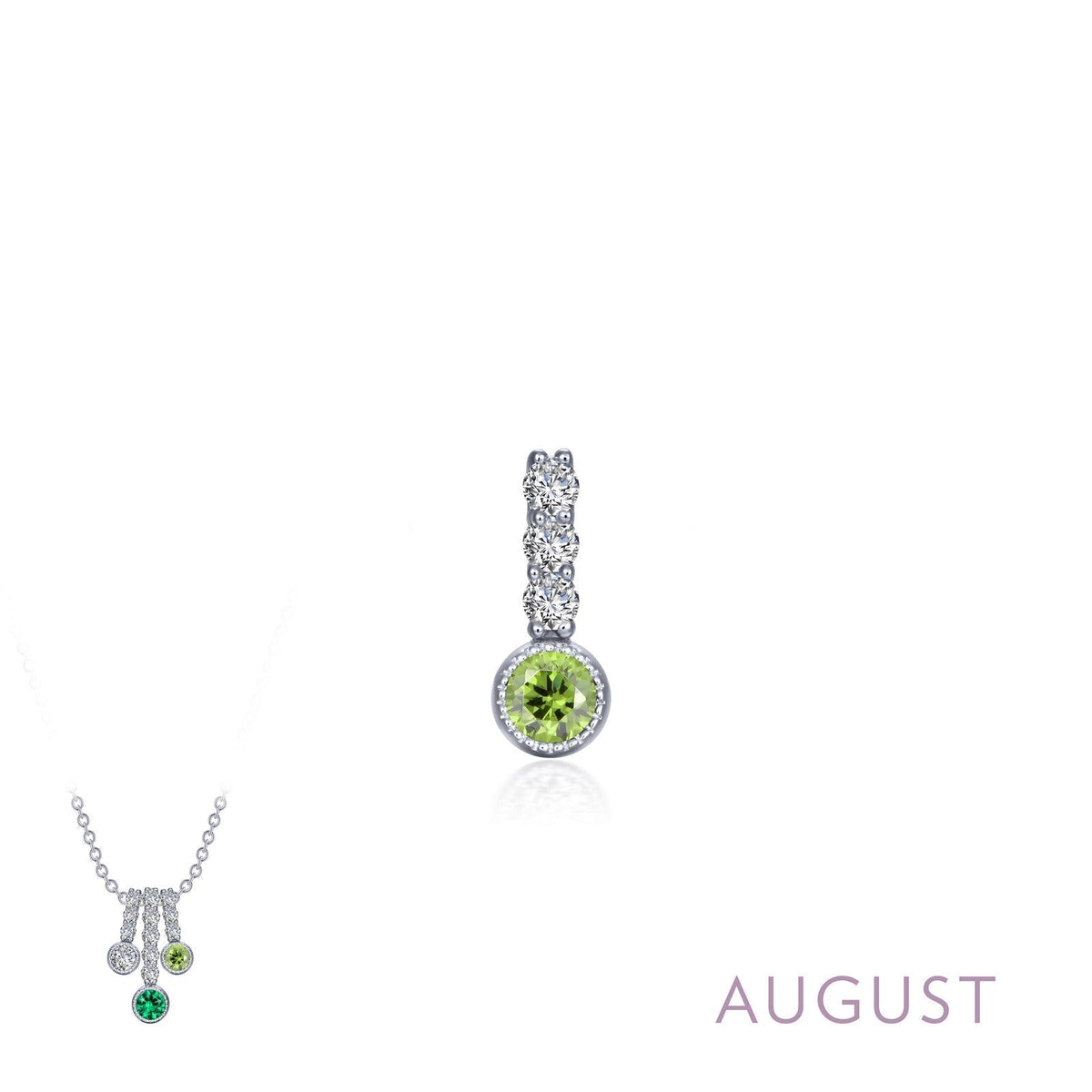July Birthstone Love Pendant