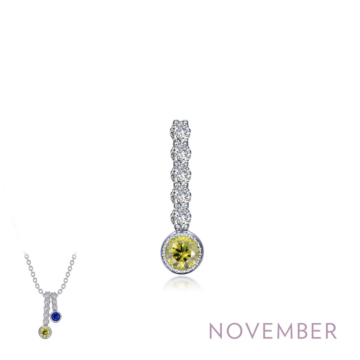 February Birthstone Love Pendant