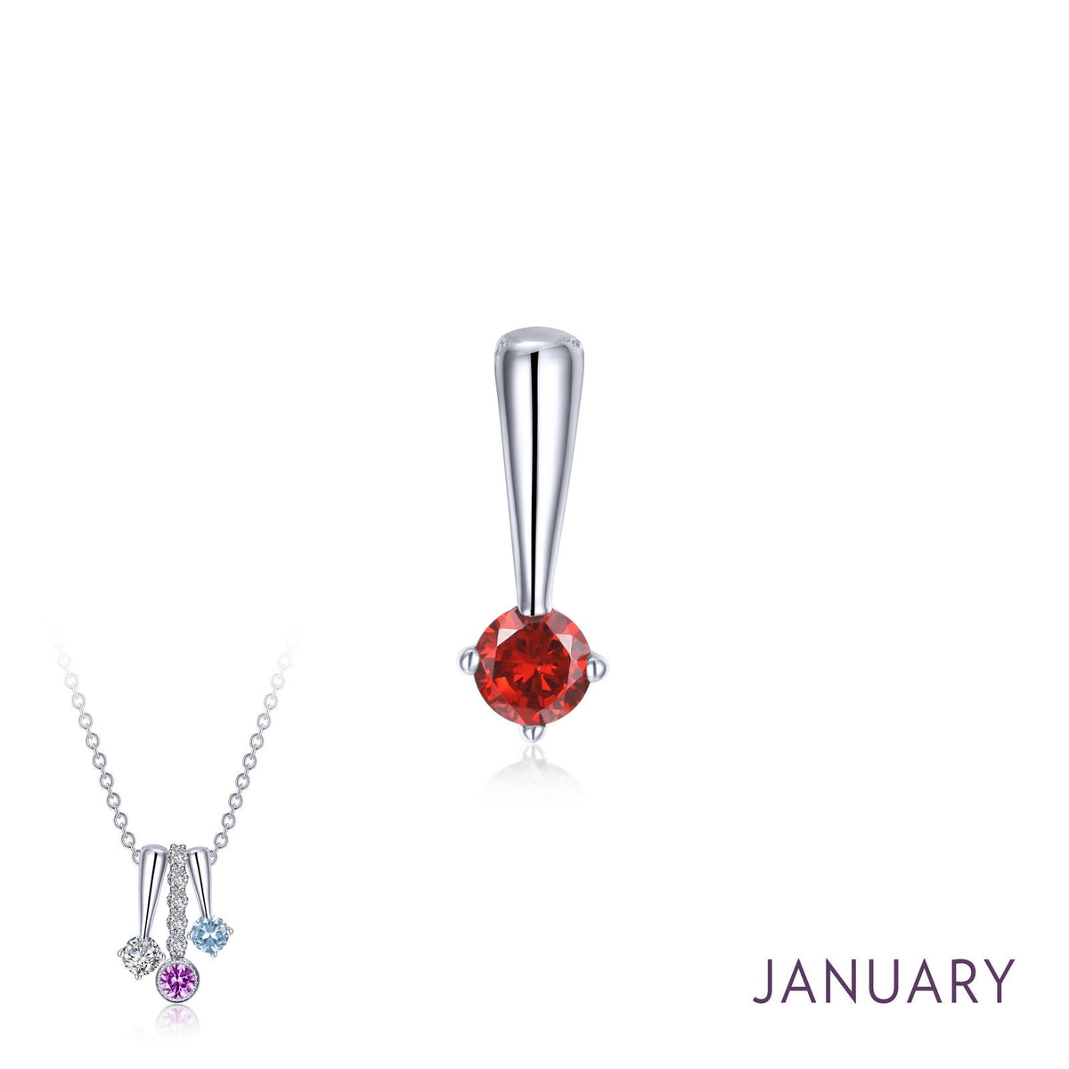 February Birthstone Love Pendant