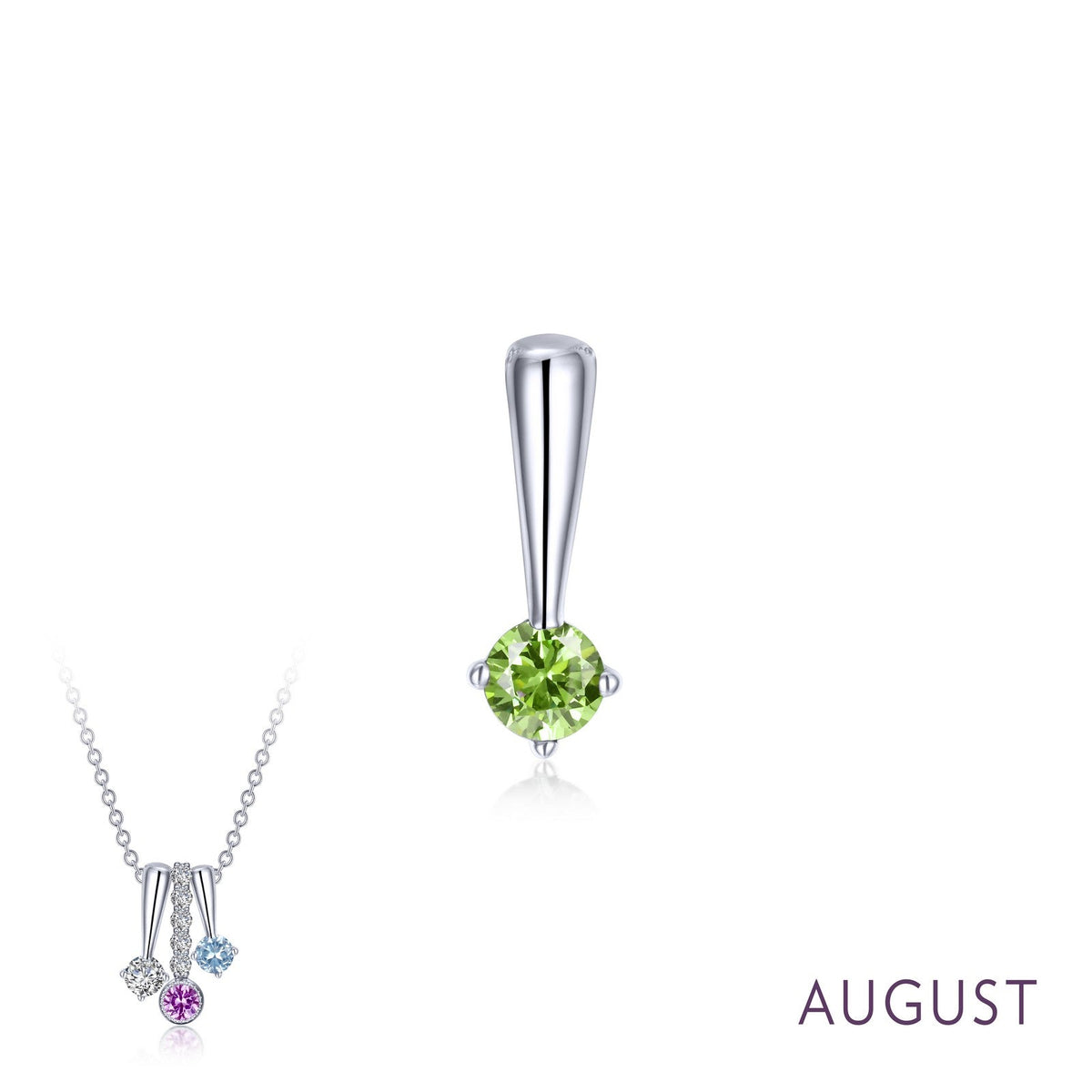 July Birthstone Love Pendant