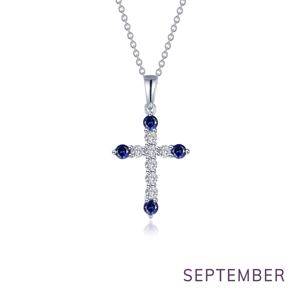 November Birthstone Cross Necklace