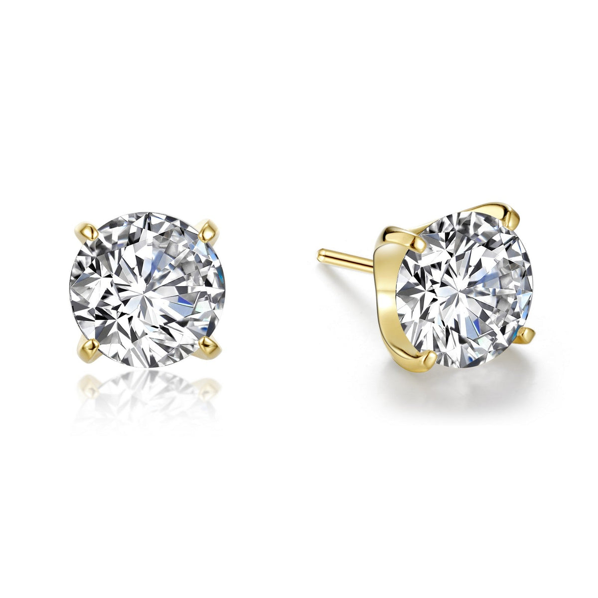 5 CTW Solitaire Stud Earrings