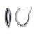 25 mm x 20 mm Oval Hoop Earrings