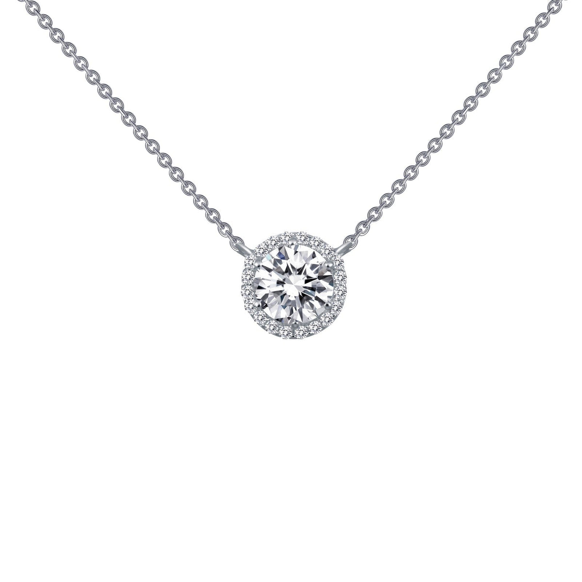 1.23 CTW Halo Necklace