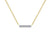 0.09 CTW Dainty Bar Necklace