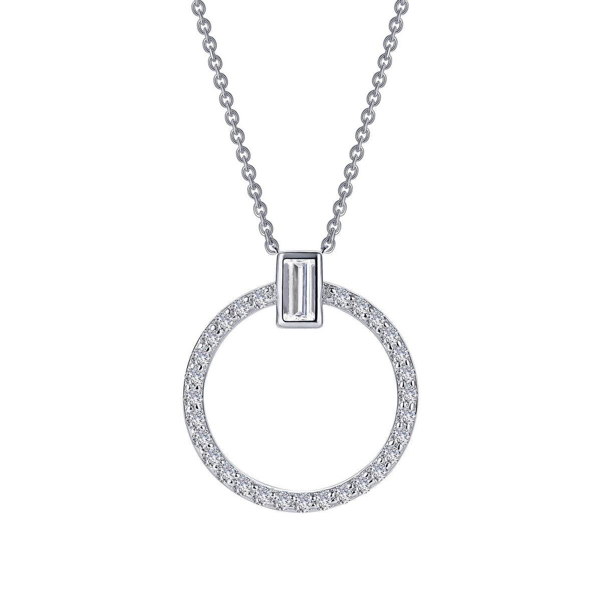 0.39 CTW Open Circle Necklace