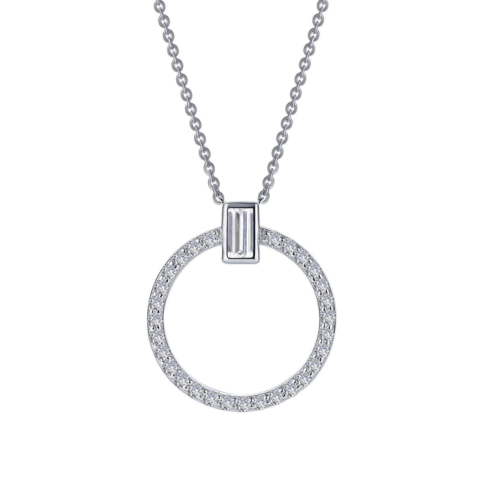 0.39 CTW Open Circle Necklace