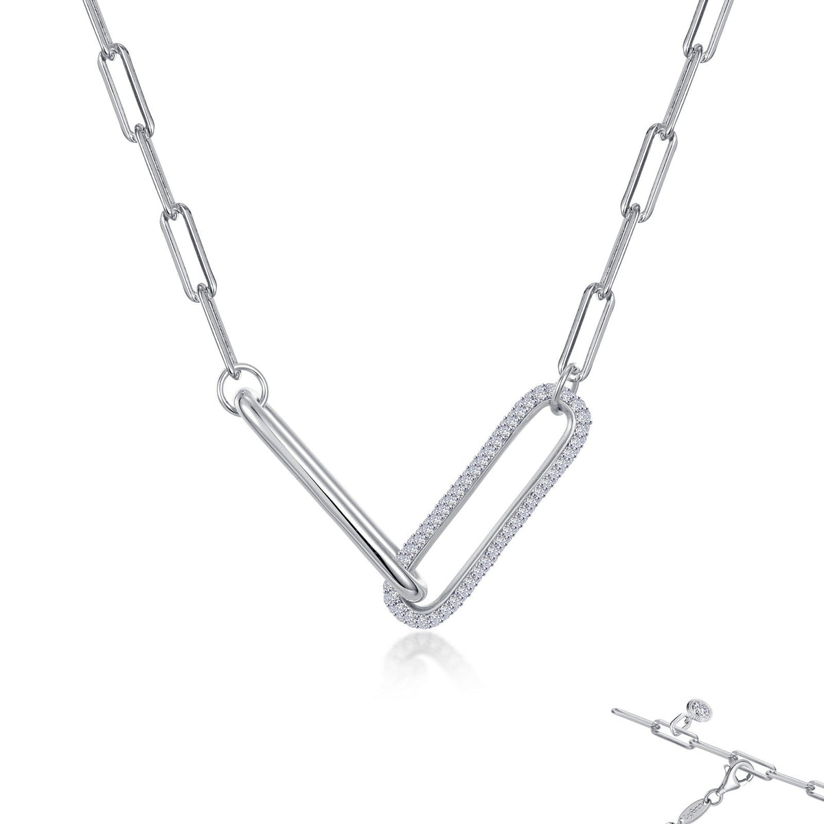 2-Tone Paperclip Necklace