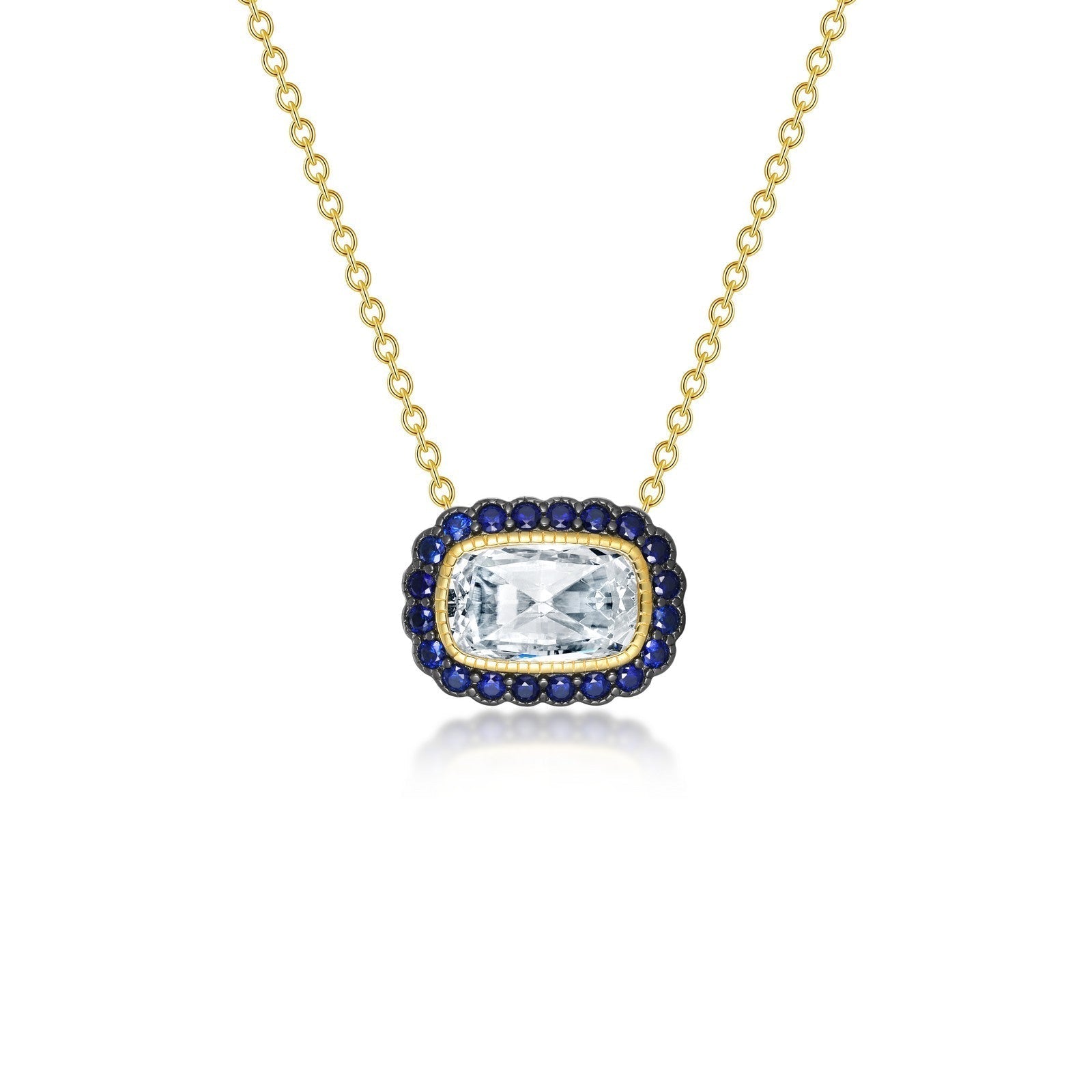 Vintage Inspired Halo Necklace