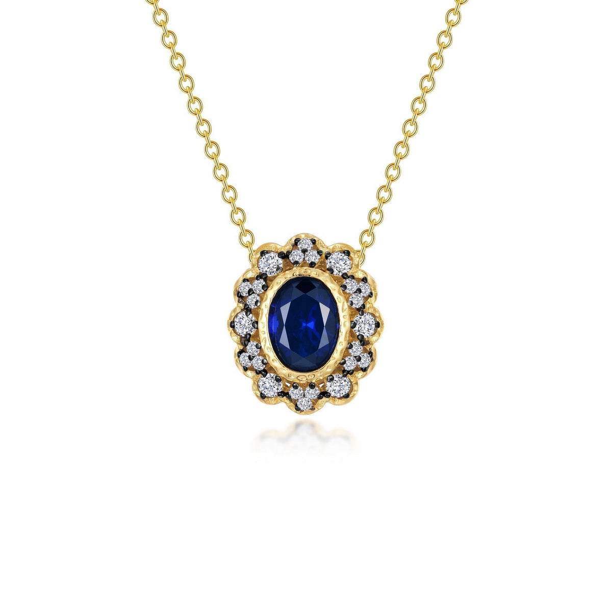 Vintage Inspired Halo Necklace