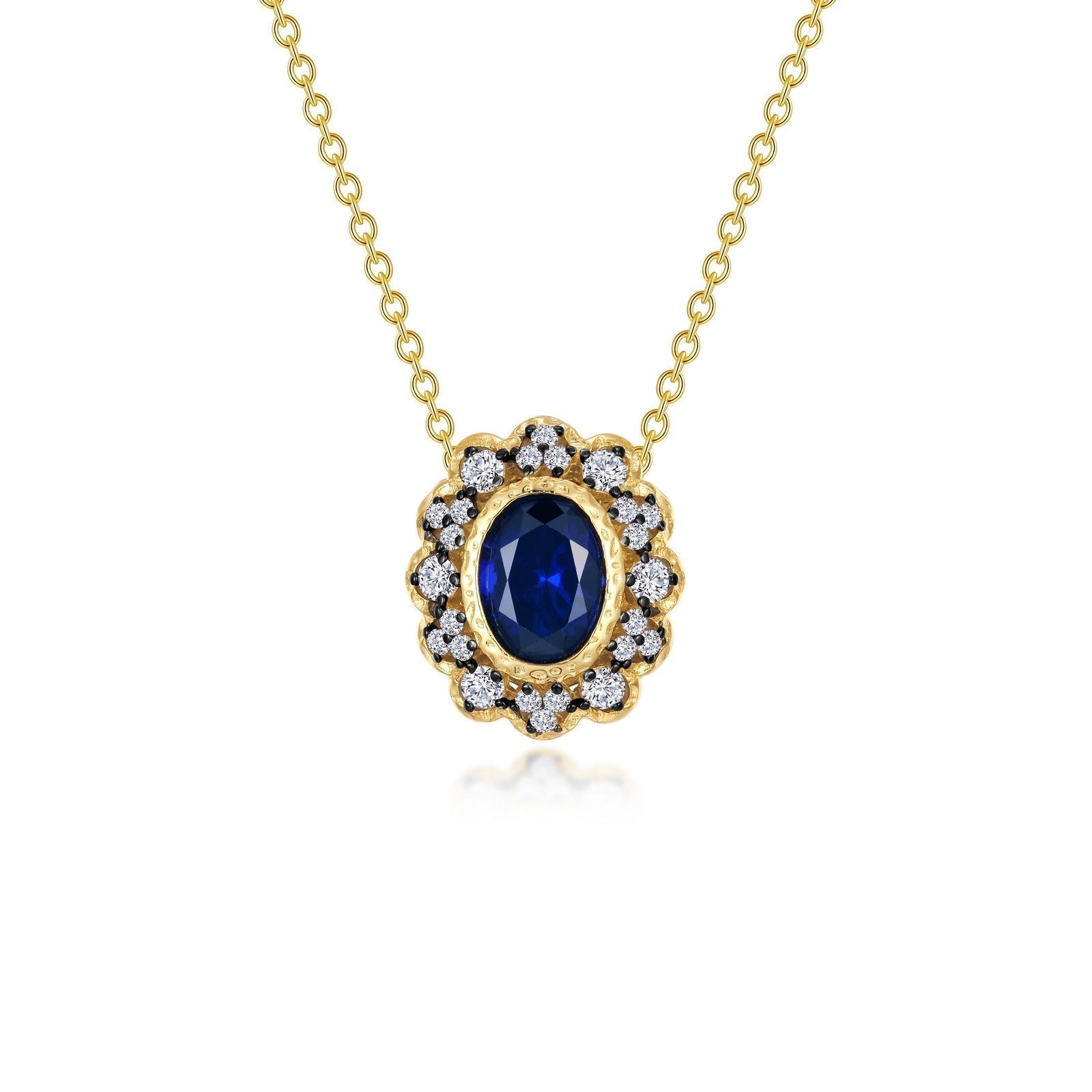Vintage Inspired Halo Necklace