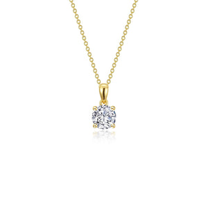 0.65 CTW 4-Prong Solitaire Necklace