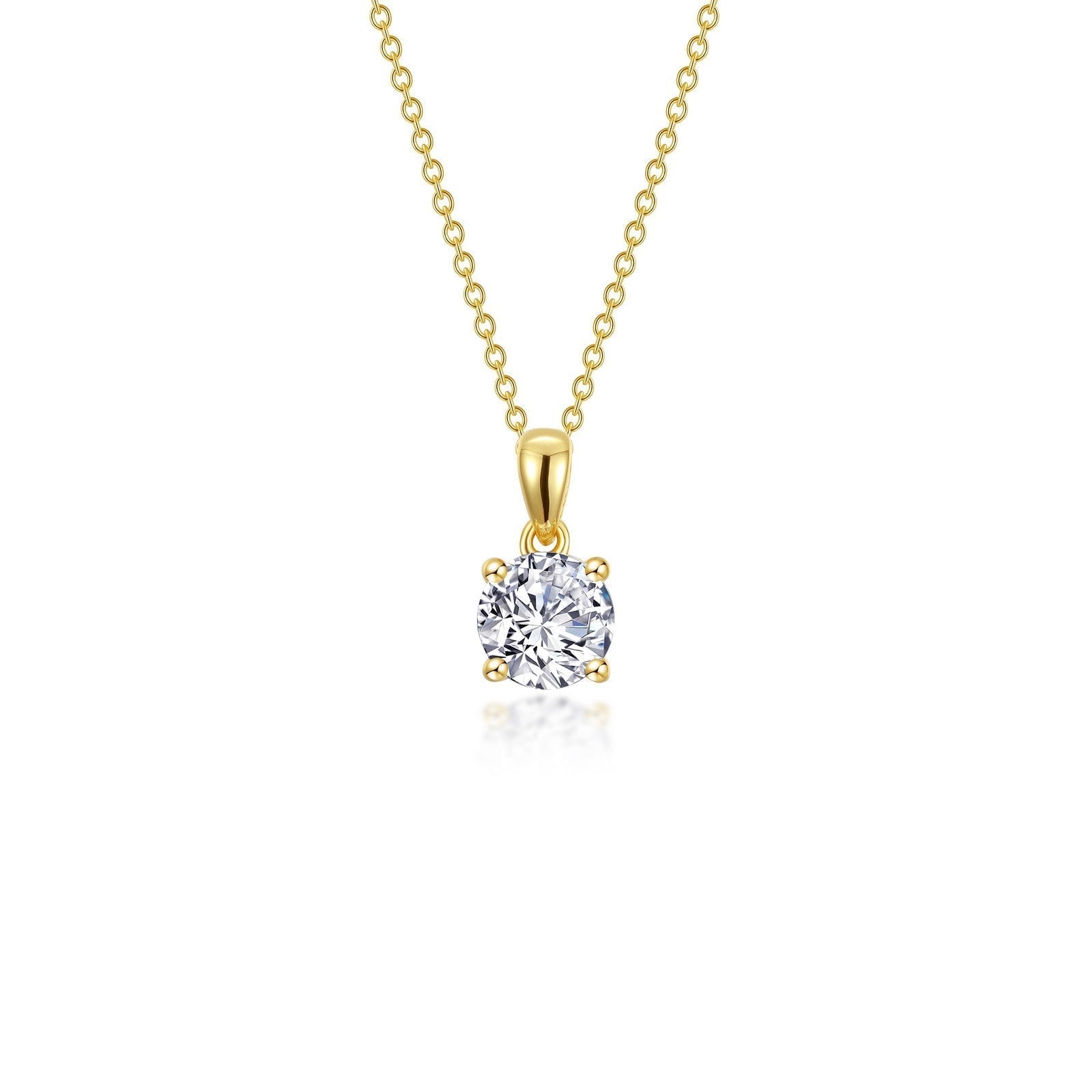 0.85 CTW 4-Prong Solitaire Necklace
