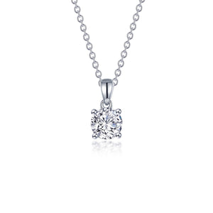 1.25 CTW 4-Prong Solitaire Necklace