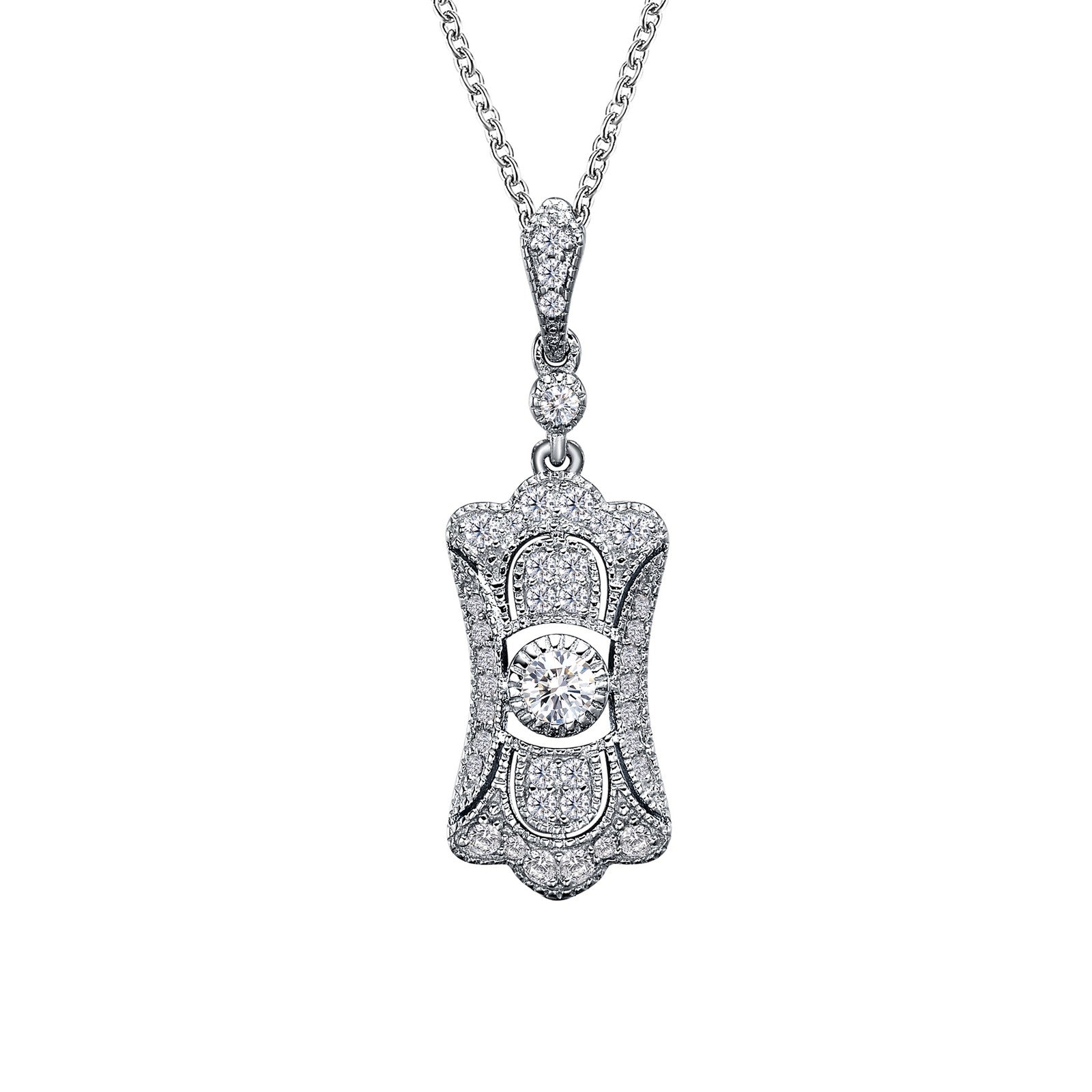 Art Deco Inspired Pendant Necklace