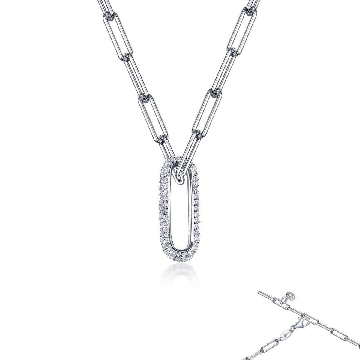 2-Tone Paperclip Necklace