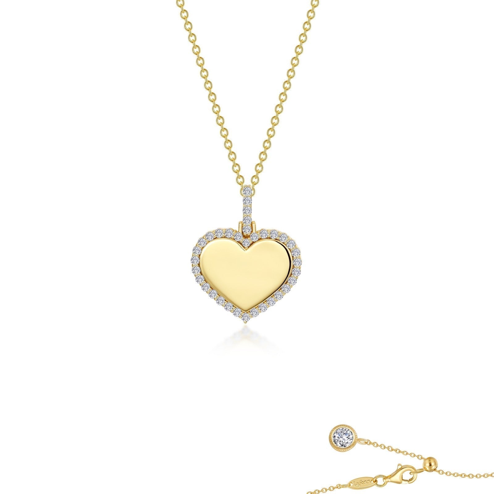 Fancy Heart Pendant Necklace