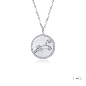 Zodiac Constellation Coin Necklace, Scorpio