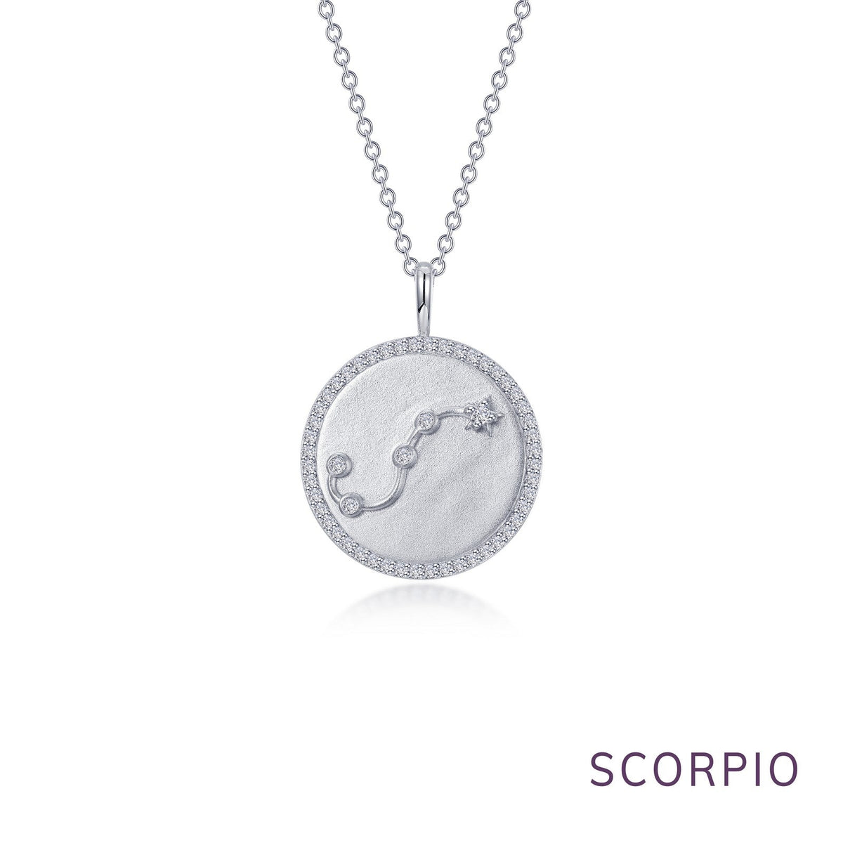 Zodiac Constellation Coin Necklace, Sagittarius