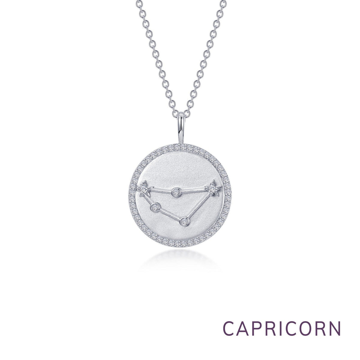 Zodiac Constellation Coin Necklace, Leo