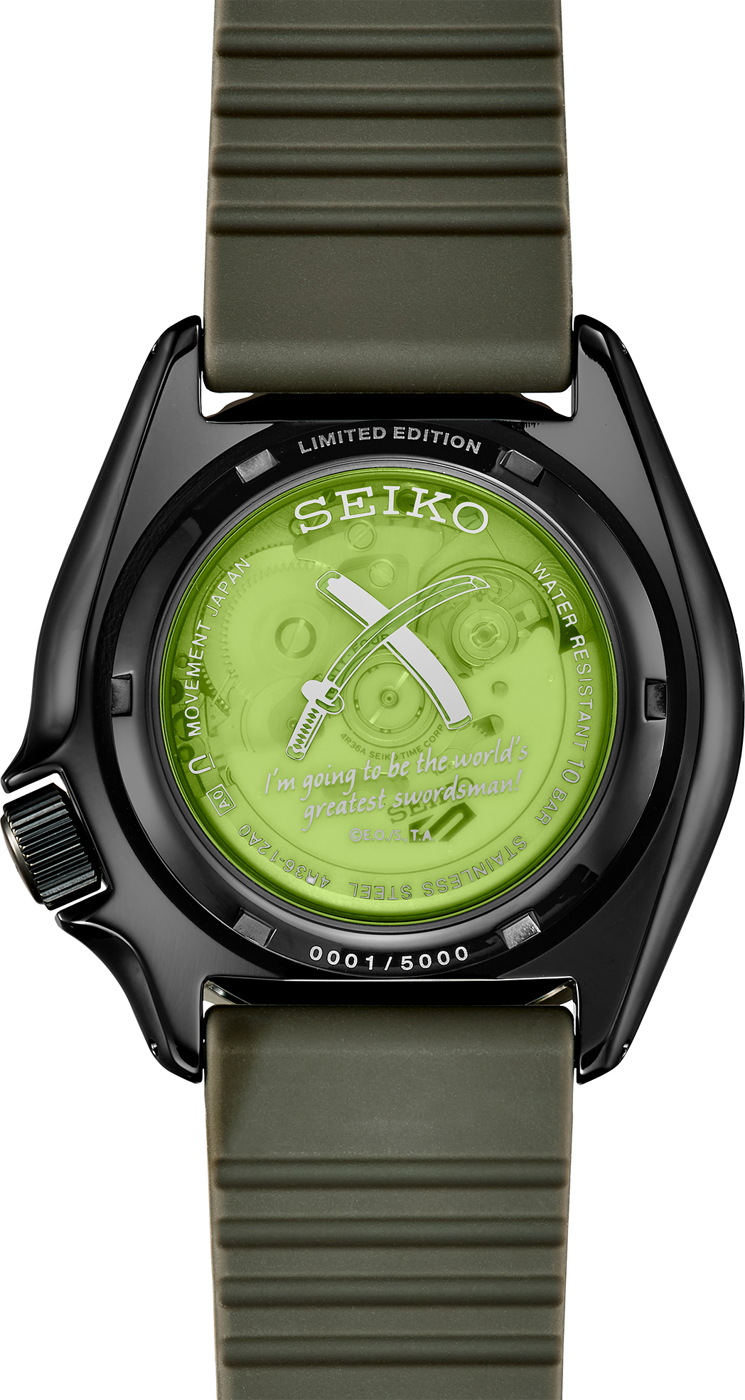 SRPH67 Seiko 5 Sports One Piece Roronoa Zoro Limited Edition