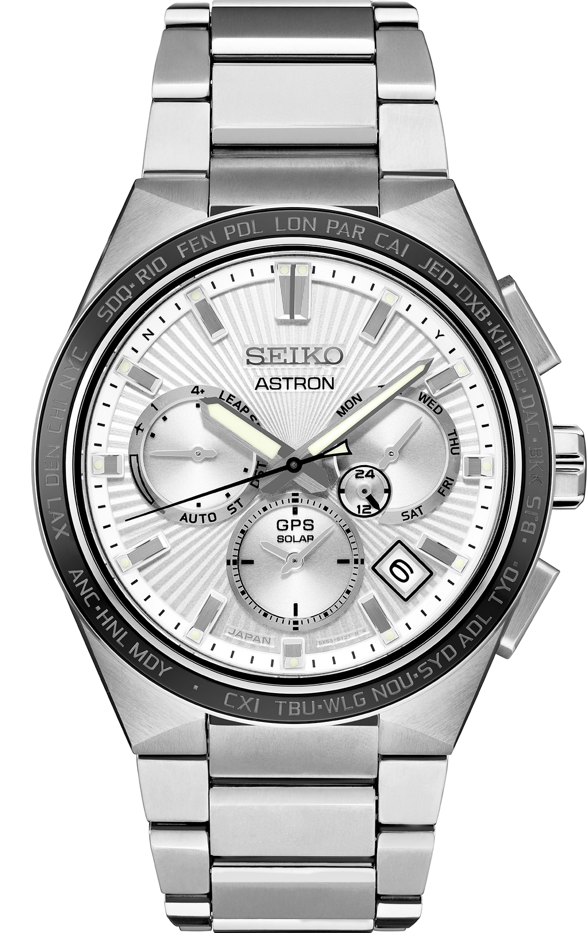Seiko Astron GPS Solar 5-X Titanium Dual Time SSH117