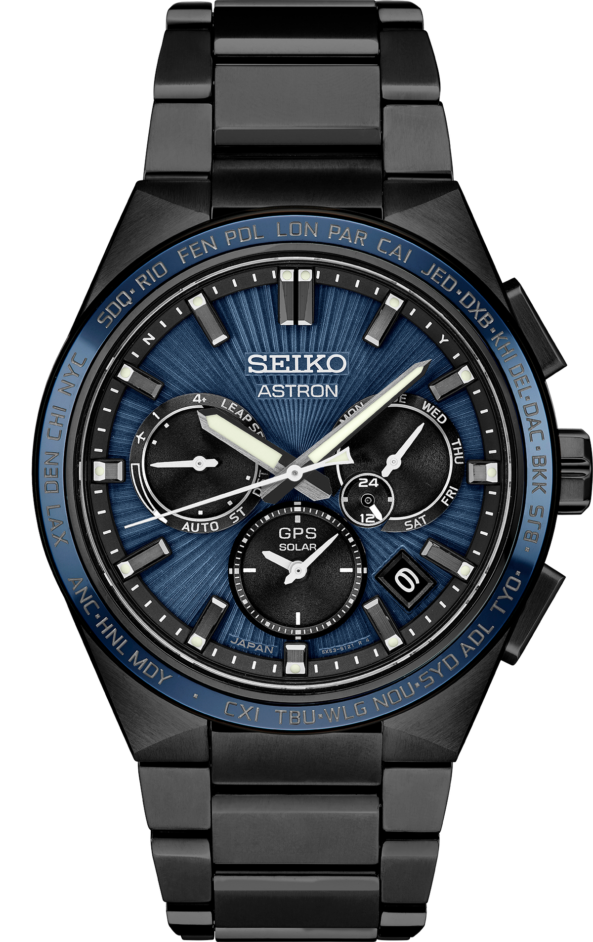 Seiko Astron GPS Solar 5-X Titanium Dual Time SSH121