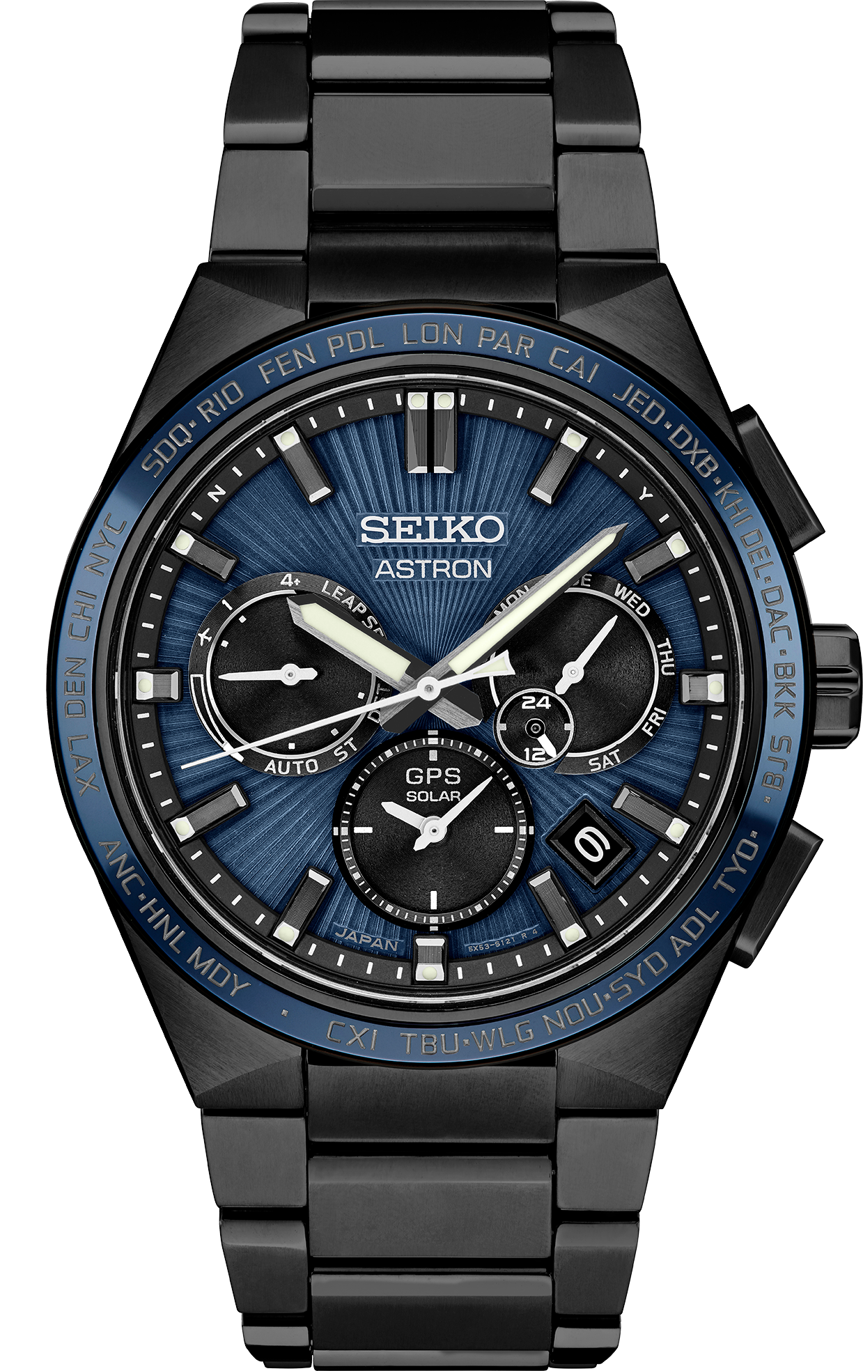 Seiko Astron GPS Solar 5-X Titanium Dual Time SSH121