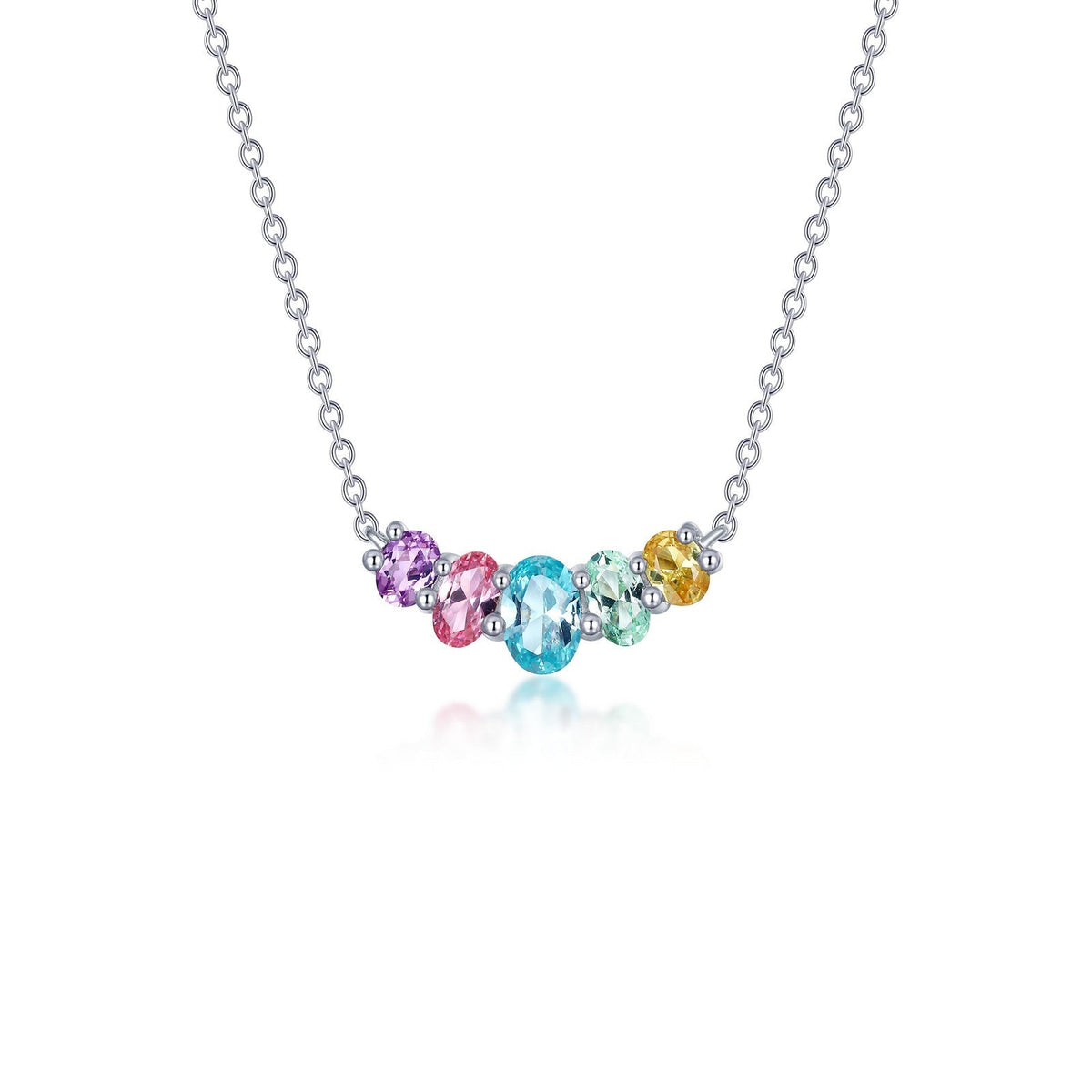 Oval Five-Stone Necklace