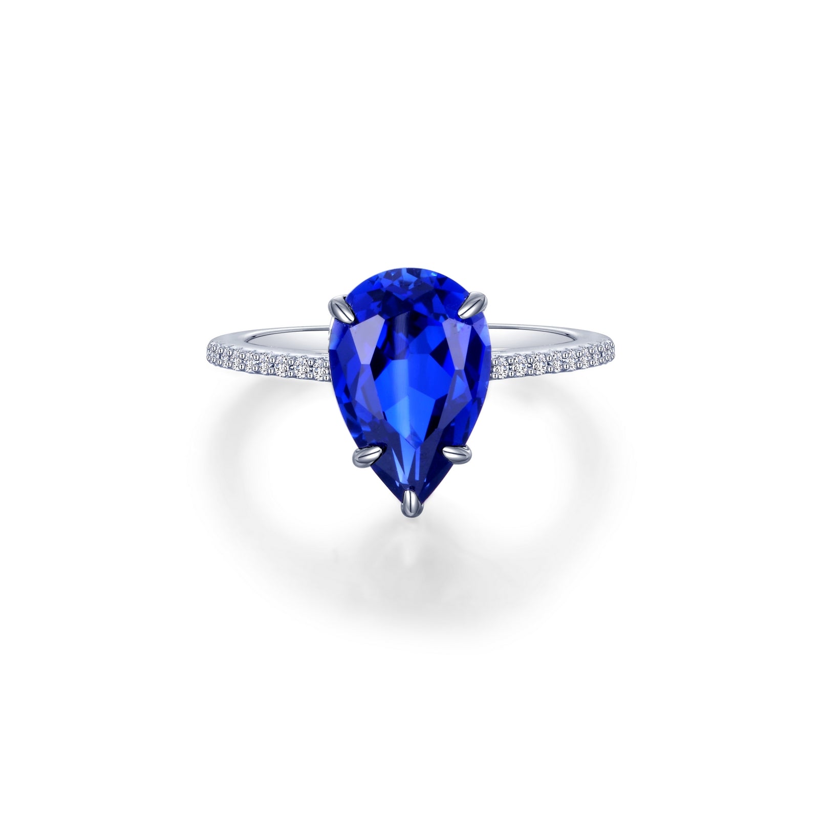Lab-Grown Sapphire Solitaire Ring