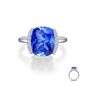 Fancy Lab-Grown Sapphire Ring